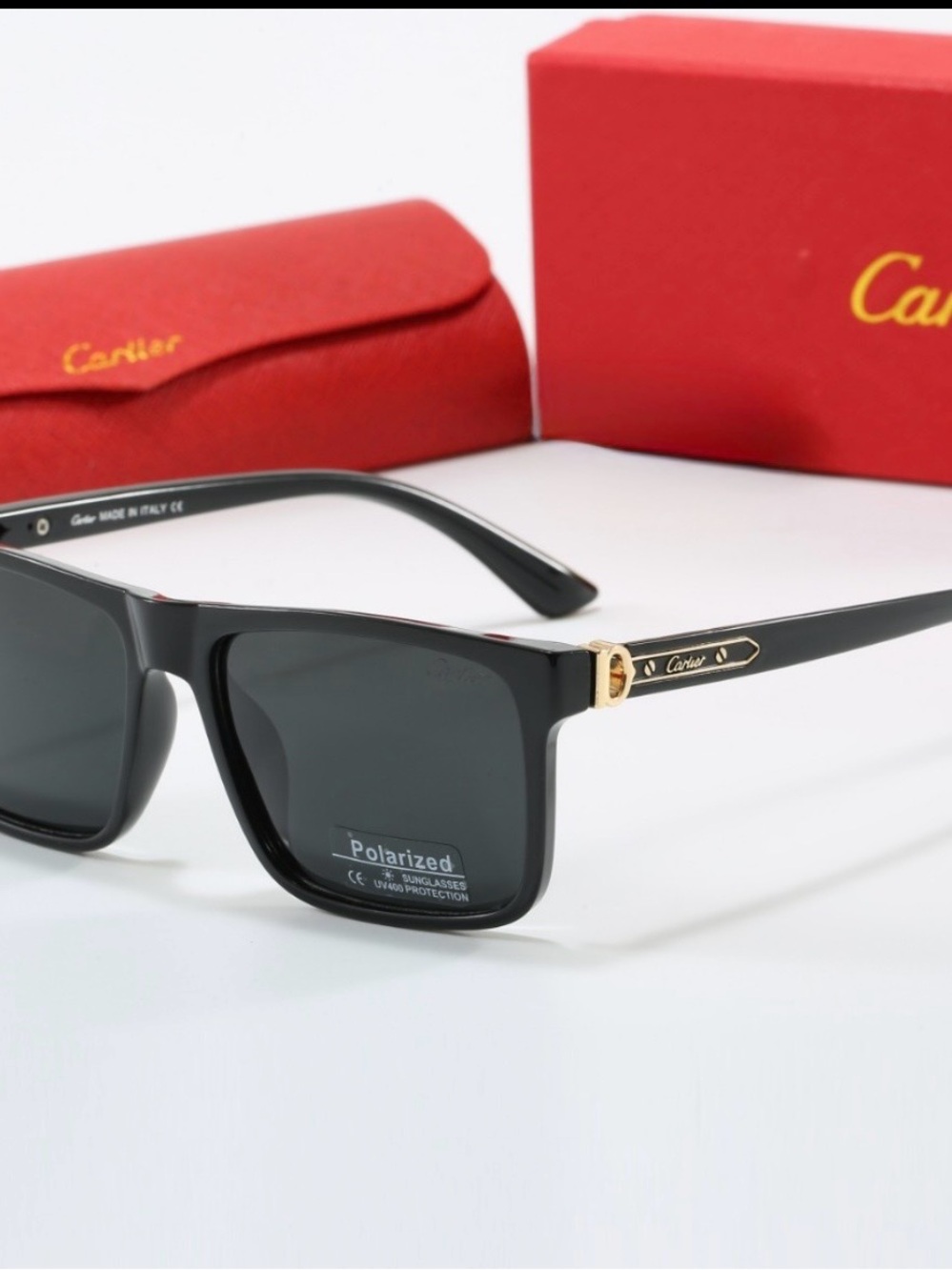 Cartier Black/Gold Men’s Sunglasses